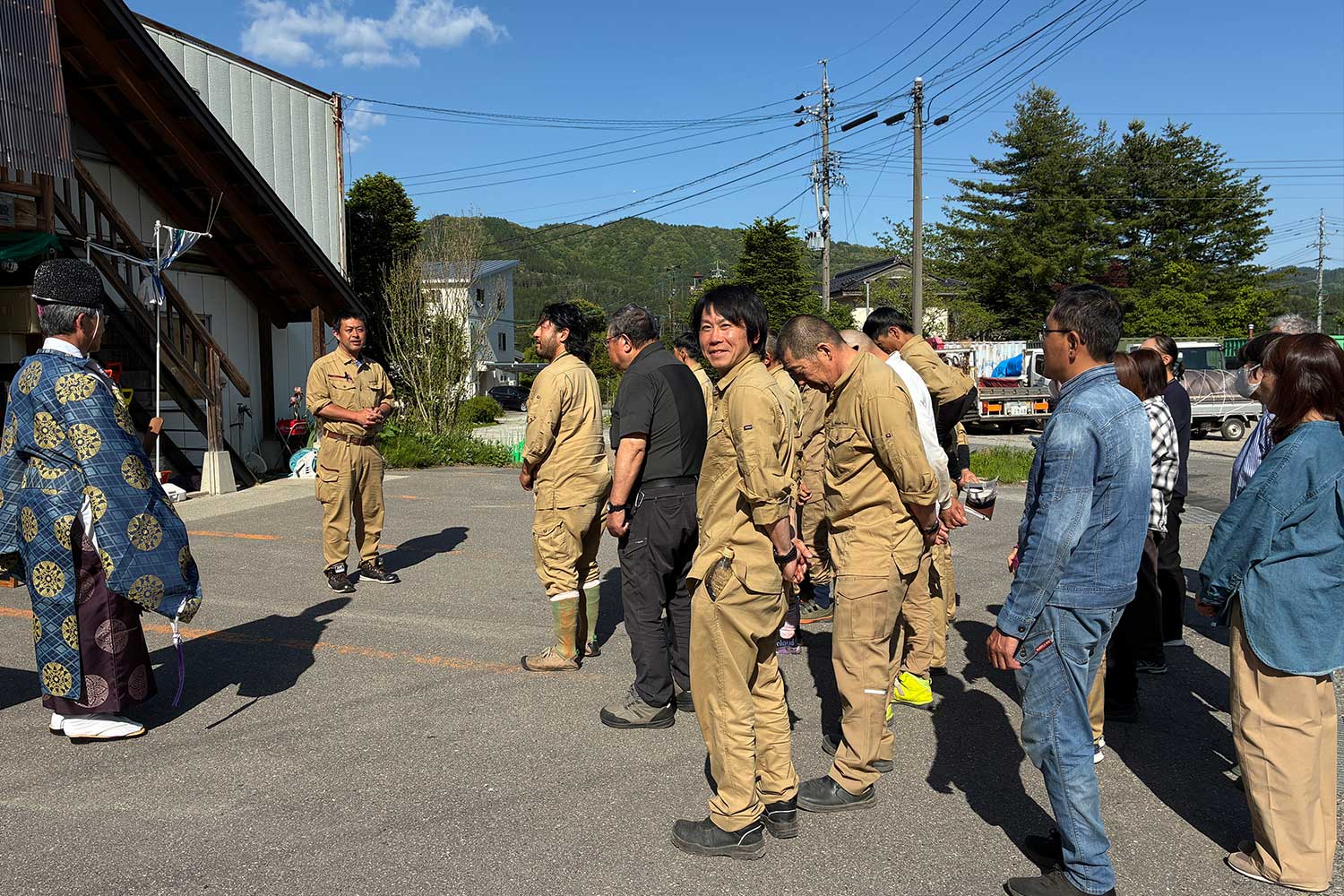 安全祈願祭の様子1_白馬田中建設 安全祈願祭の様子1_白馬田中建設